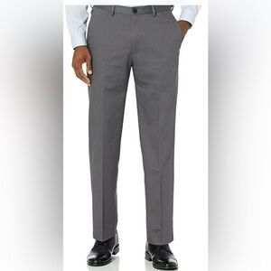 Haggar Men’s Classic Fit Stretch Cool 18 Pro Heather Grey Dress Pants - NWT